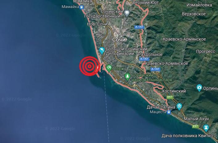 Пока город спал: у берегов Сочи произошло землетрясение