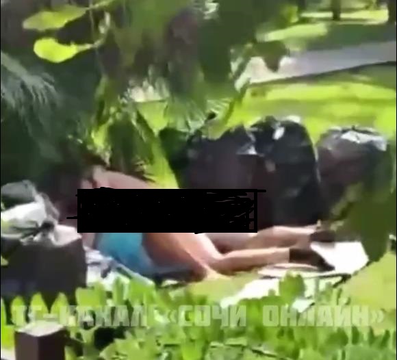 В центре Сочи парочка занялась сексом под пальмами