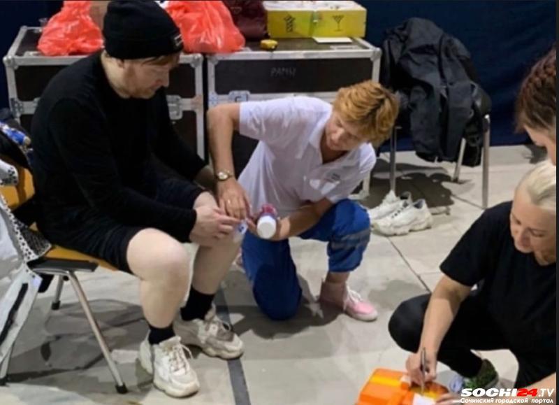 Илья Сафронов пострадал во время шоу в Сочи