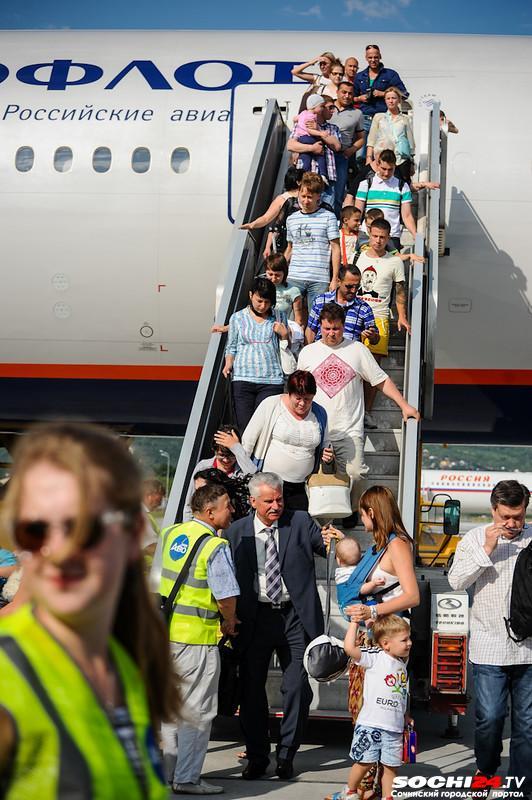 В августе в Сочи пассажиропоток увеличился на 60% на международных авиарейсах