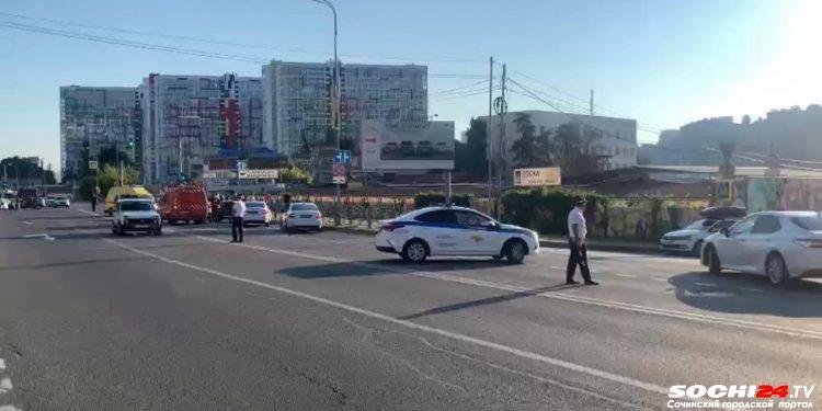 В Сочи произошла массовая авария. Пострадали 2 человека