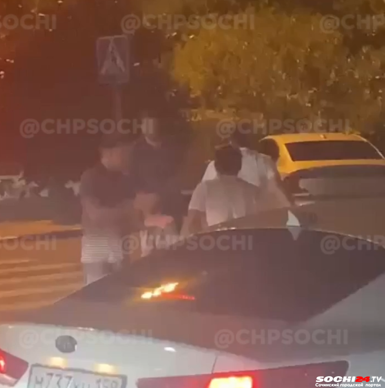 В аэропорту Сочи подрались таксисты (видео)