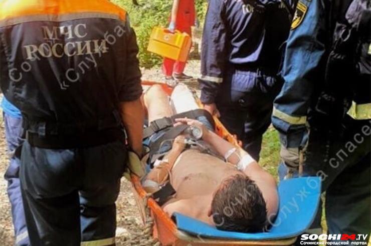 В Сочи под камнепад попали туристы из Москвы