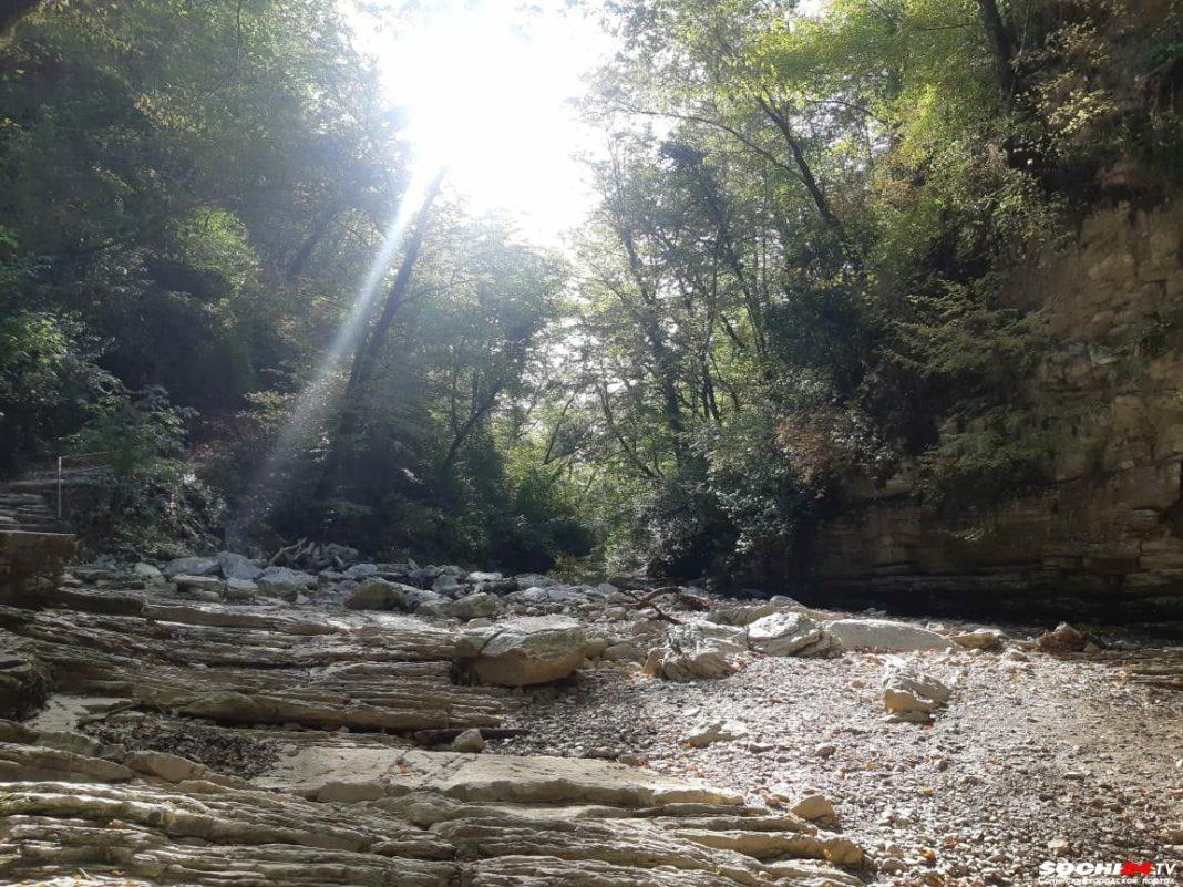 В Сочи от засухи погибла рыба в Агурских водопадах (видео)