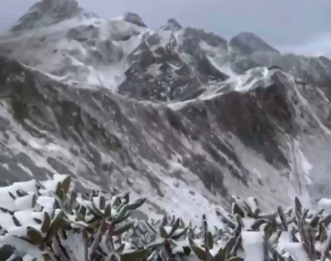 Красная Поляна радует сочинцев снегом (Видео)