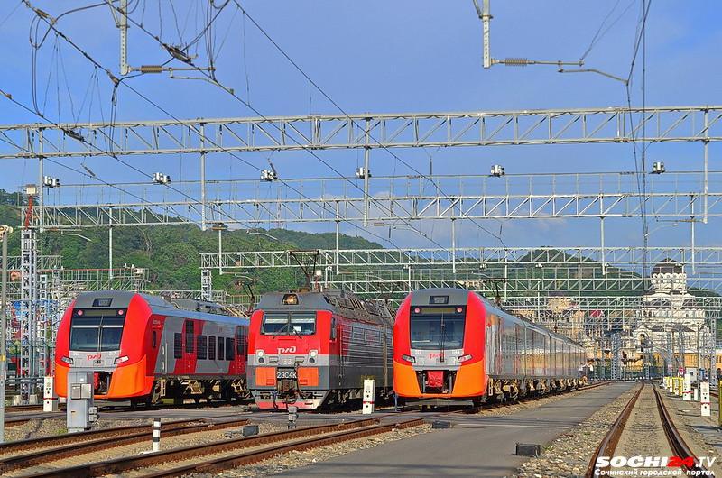 В Сочи из-за ремонта тоннеля отменили 6 электричек