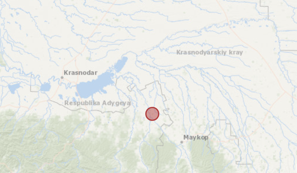 В Краснодарском крае произошло землетрясение магнитудой 4,2 балла