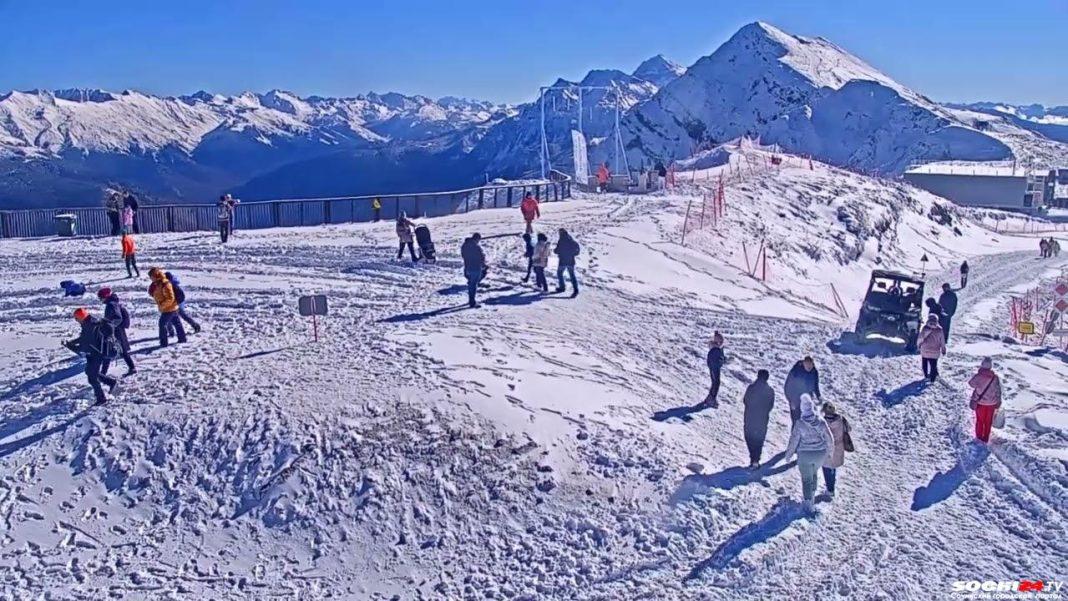 В горах Сочи намело сугробы, как в декабре