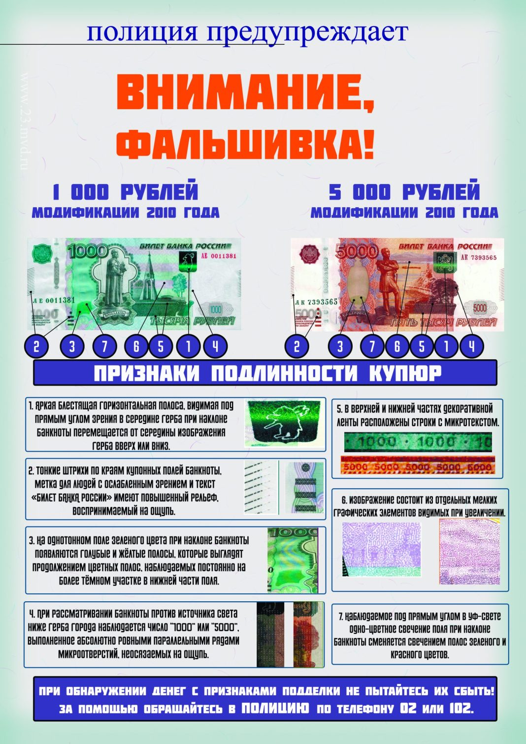 Купюры номиналом в одну или пять тысяч рублей: по Сочи «гуляют» фальшивые деньги