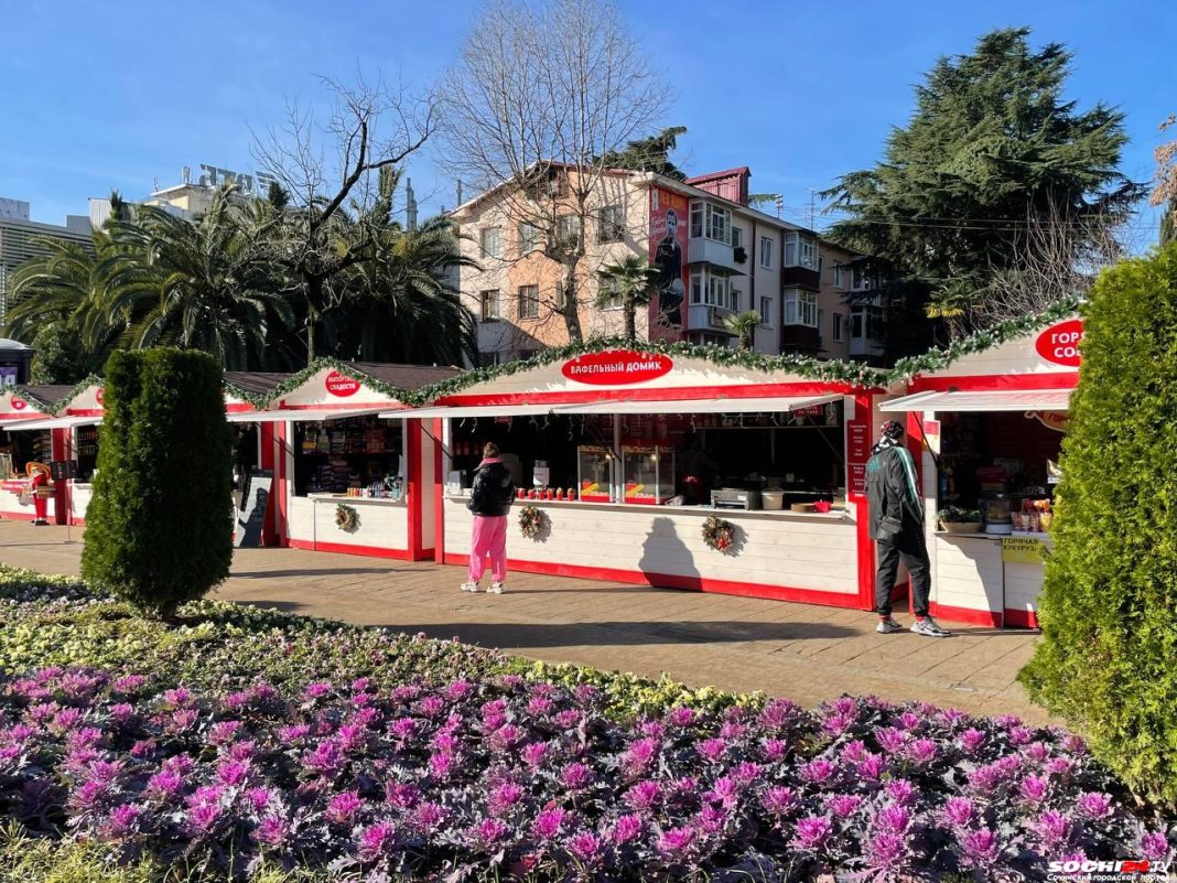 Чебуреки с клубникой в Сочи продают к Новому Году