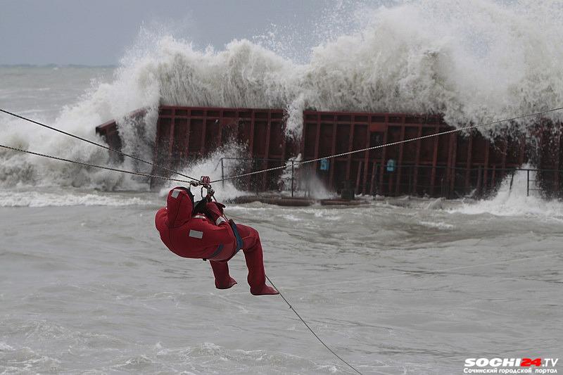 В Сочи объявлено штормовое предупреждение