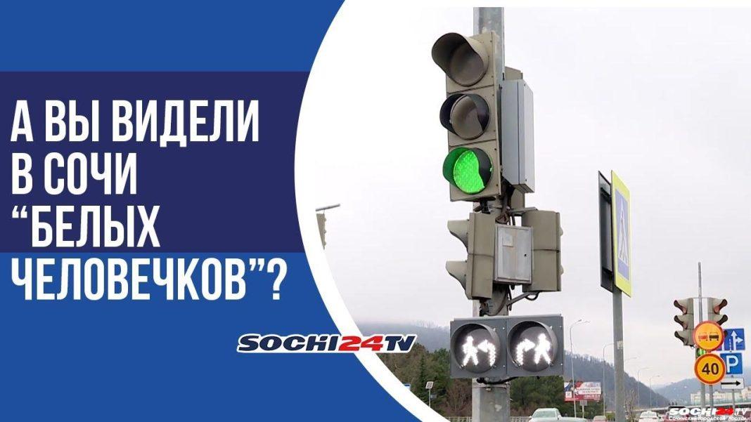 «Белые человечки» на дорогах Сочи стали причиной жарких дискуссий (ВИДЕО)