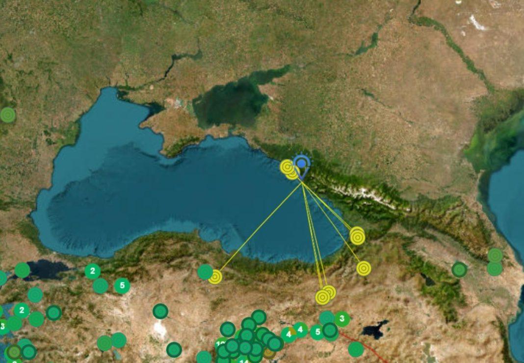 В Сочи 19 мая произошло землетрясение