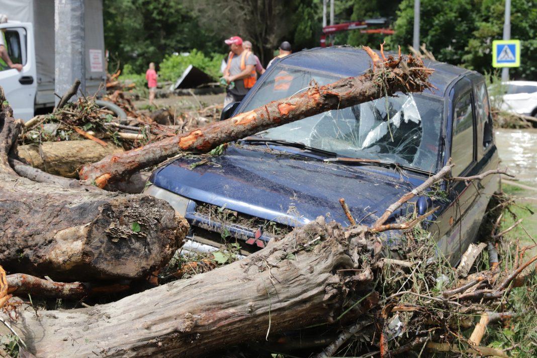 Деревья, ил и горы мусора: фото районов Сочи, пострадавших от стихии