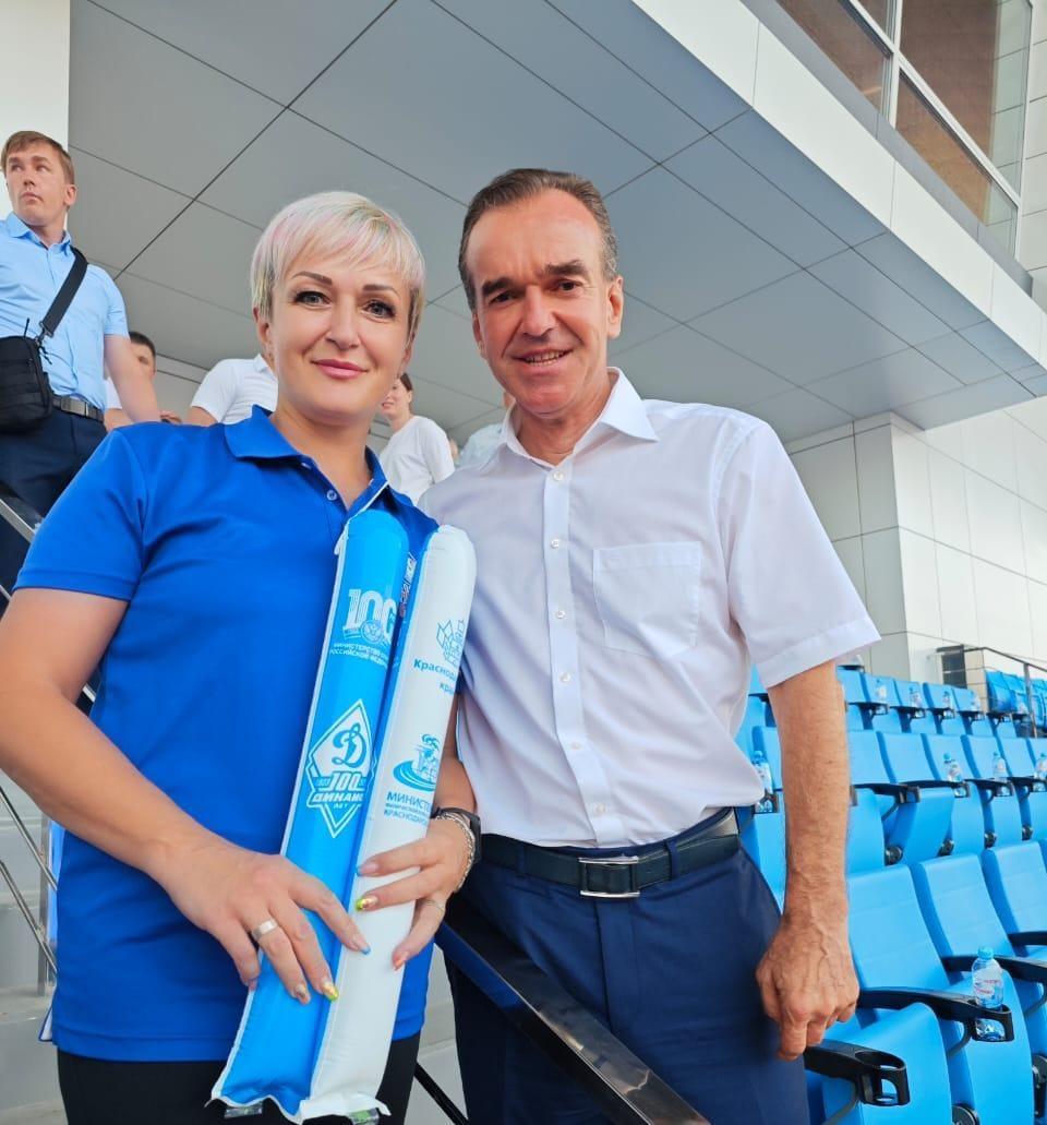 Тренер СГУ побывала на торжественном открытии стадиона «Динамо» в Краснодаре