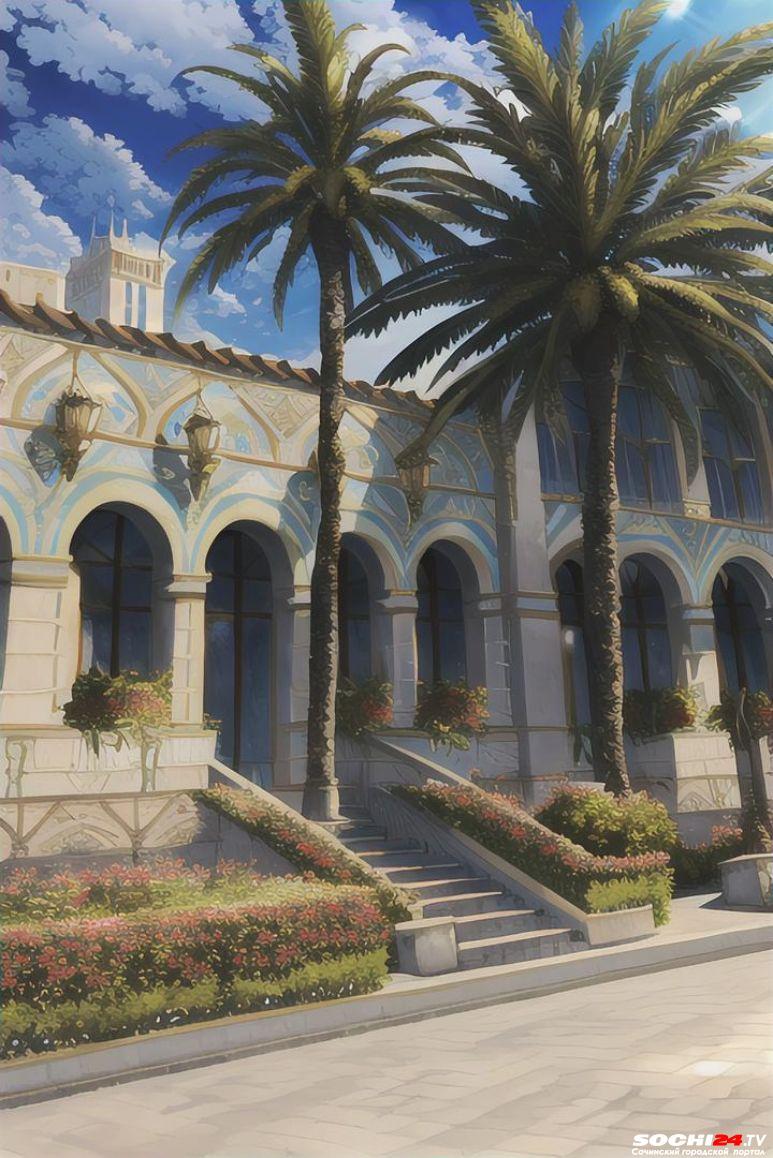 Сочи в стиле аниме: нейросеть превратила виды города в пейзажи из работ Миядзаки