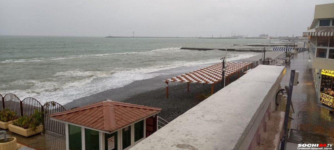 Штормовое предупреждение в Сочи