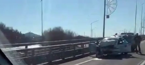 ДТП в Сочи: на новой Краснополянской трассе столкнулось два автомобиля