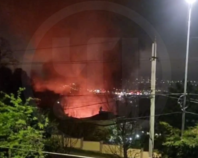 Частный дом сгорел в Сочи