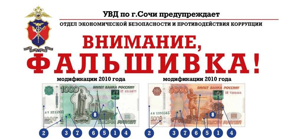 Как отличить поддельные деньги?