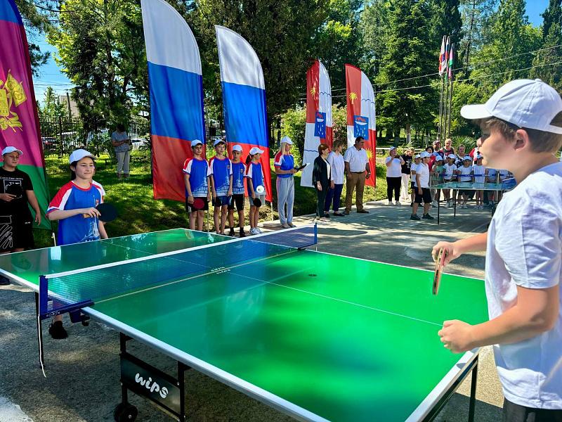 В Адлере открыли спортивный комплекс для настольного тенниса