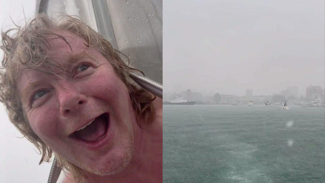 Ради селфи со смерчем: рыжий из «Иванушек» рискнул жизнью в Сочи