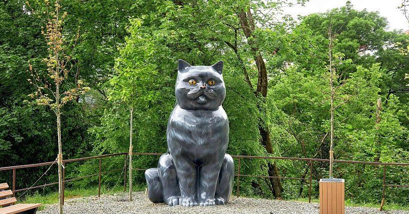 И песнь заводит, и сказку говорит: в одном из скверов Сочи появился кот-ученый