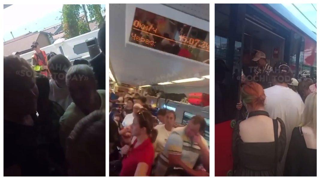 «Из вагонов выйти невозможно»: жительница Сочи показала обратную сторону популярности города