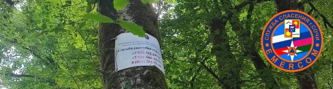 В горах Сочи устанавливают таблички с уникальными номерами для «потеряшек»
