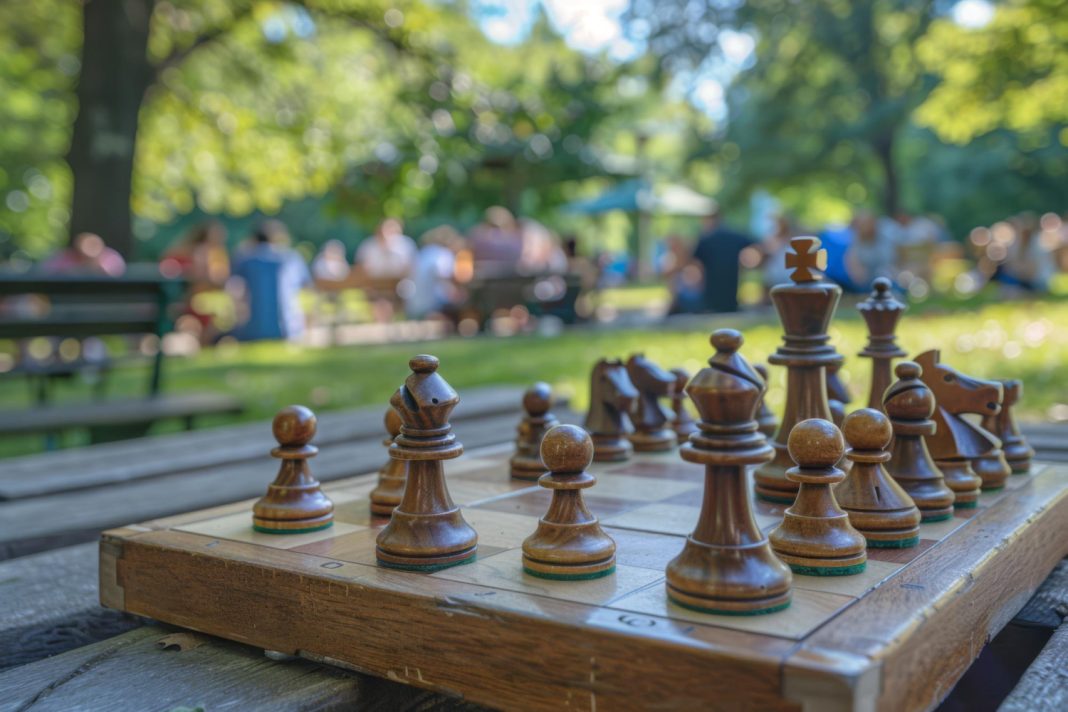 Занятия с профессиональным тренером каждую неделю: в парке «Ривьера» открылось новое шахматное пространство