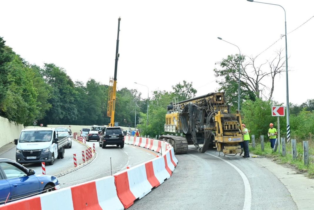 Масштабный ремонт опасного участка трассы А-147 начался на Мамайском перевале в Сочи
