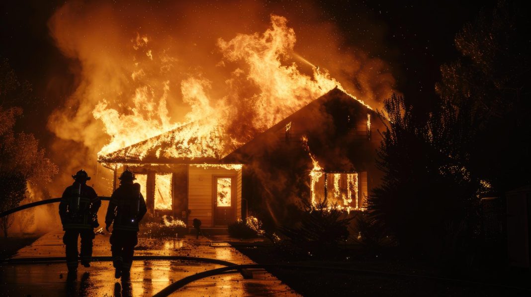 В Красной Поляне горит частный дом: что сообщают представители МЧС