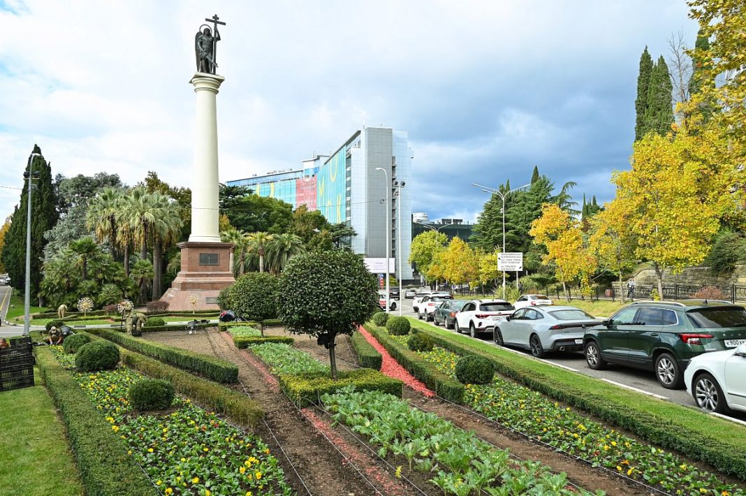 Сочи расцветает: на клумбах высаживают 430 тысяч осенне-зимних цветов