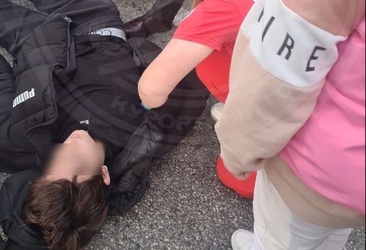 Подросток на мопеде угодил в аварию в центре Сочи