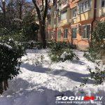 сочи зима, сочи снег
