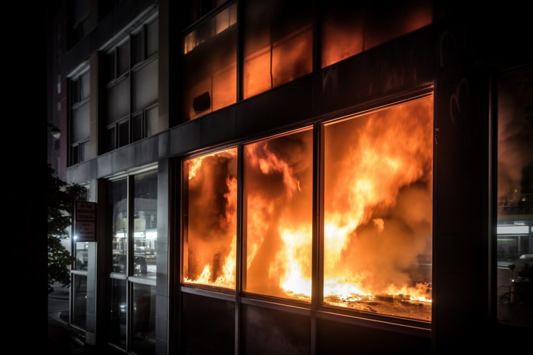 Пока все спали: в Адлере два часа тушили торговый павильон