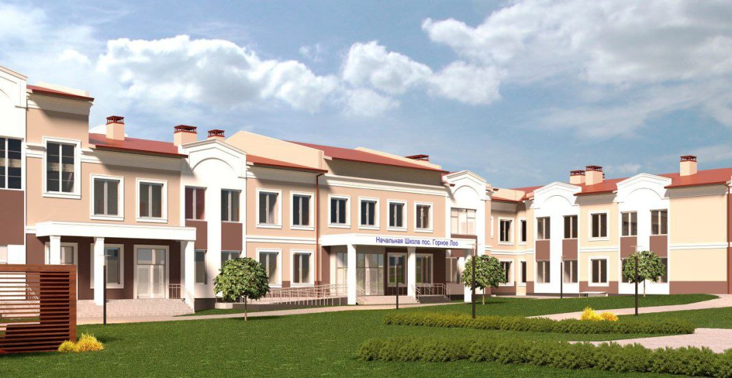 В Горном Лоо строят начальную школу с актовым залом и медпунктом