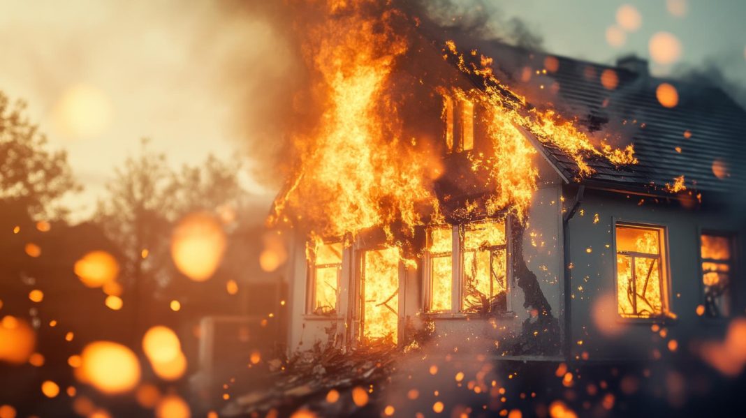 В сочинском Нижнем Учдере горел жилой дом на площади 100 «квадратов»