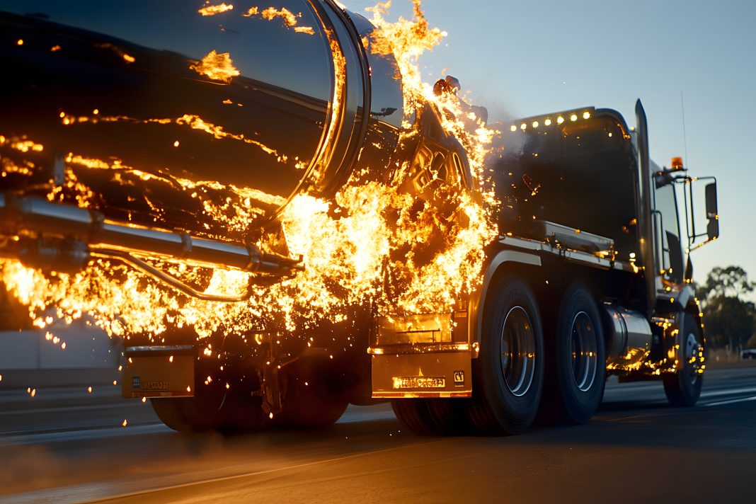 На трассе «Джубга-Сочи» едва не взорвалась цистерна с топливом