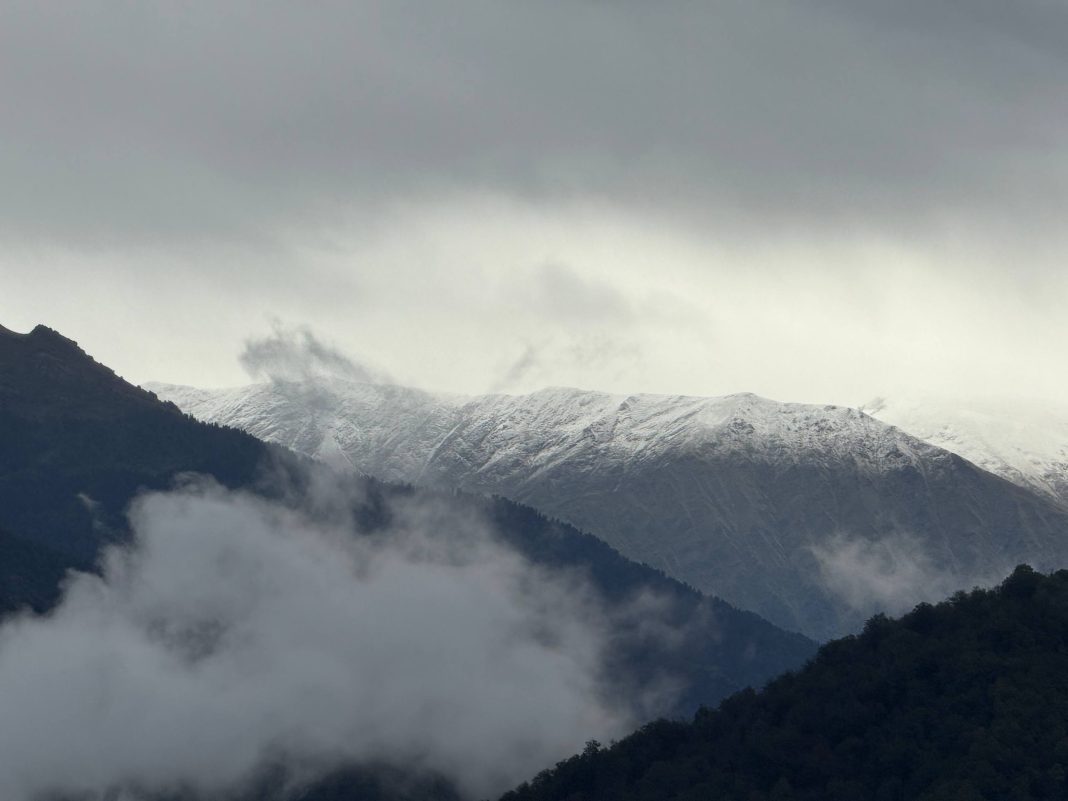 В горном кластере Сочи выпал первый снег