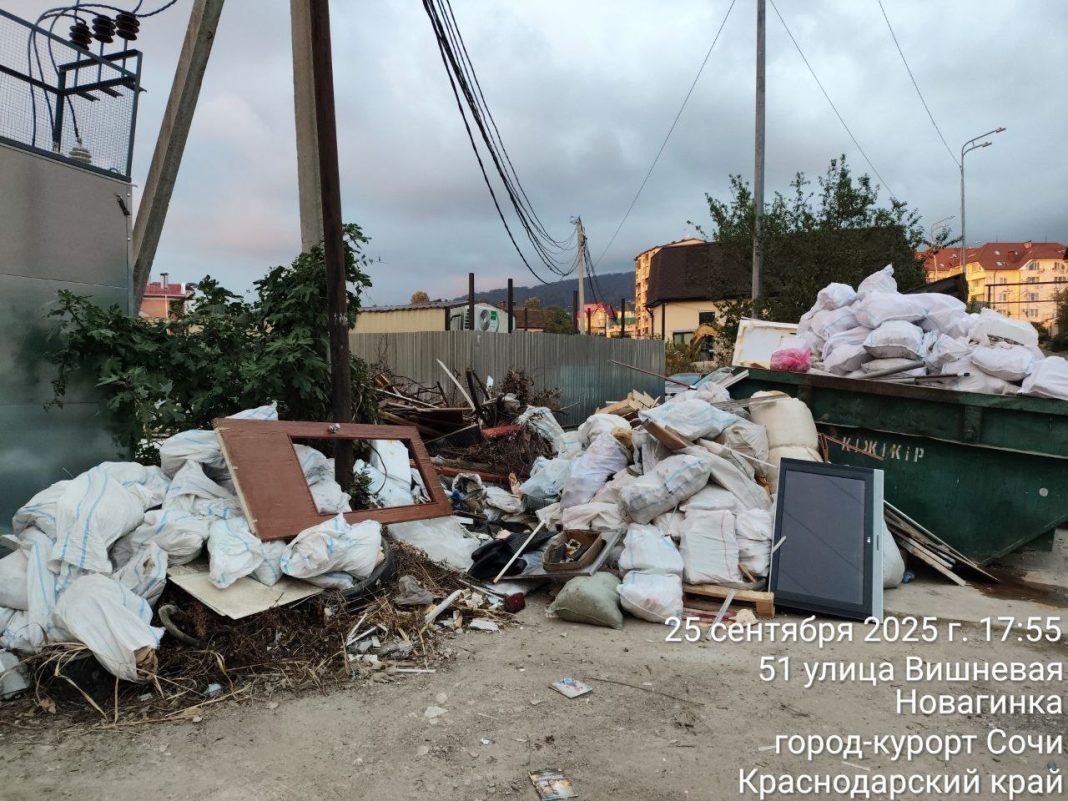 Оператор ТБО назвал три адреса в Сочи, где чаще всего оставляют отходы «черные возчики»