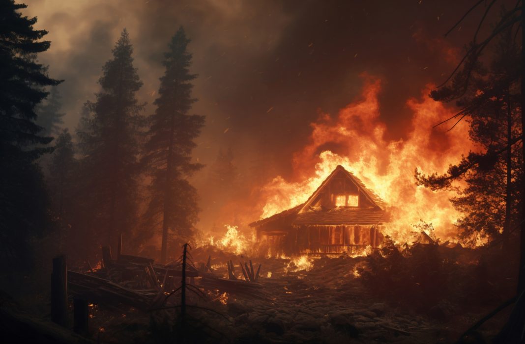 В сочинском селе Богушевка загорелся дом: что известно к этой минуте