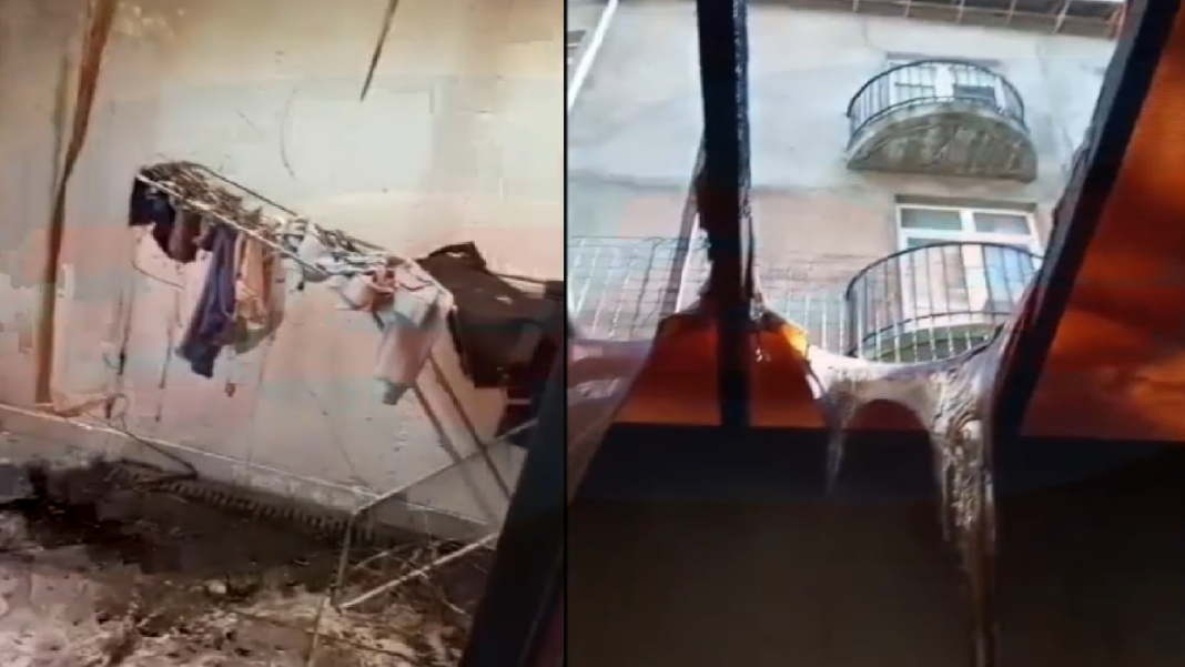 Последствия пожара в Сочи, где погиб человек, сняли на видео