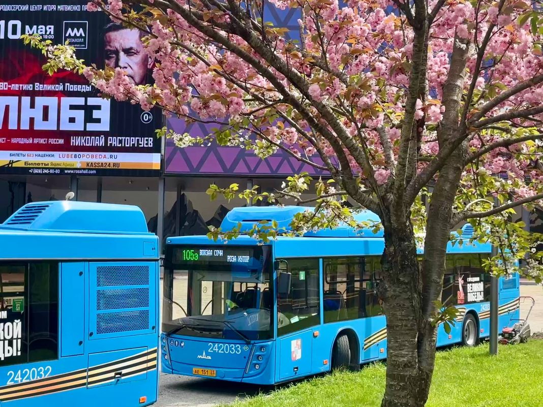 В горном кластере Сочи временно изменят маршруты автобусов с 21 по 23 апреля