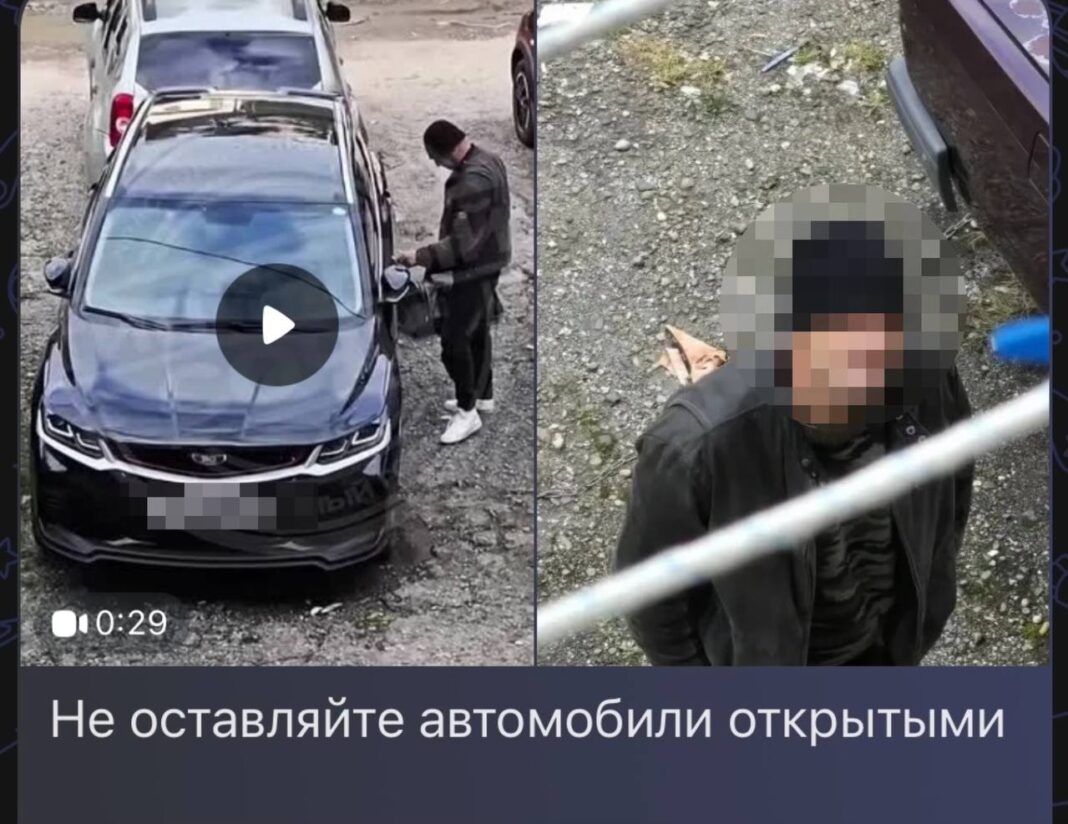 Попытка угона в Сочи: патрульные задержали взломщика на улице Панфилова Попытка угона в Сочи: патрульные задержали взломщика на улице Панфилова